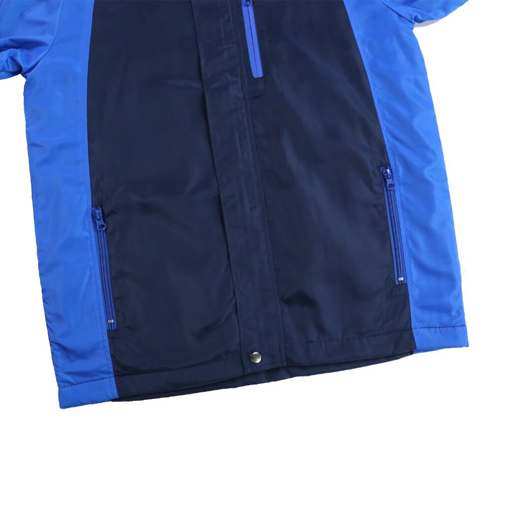 Mens Waterproof Rain Jacket Fleece Lined Hooded Windbreaker Coat with Zip Pocket - Picture 8 of 9